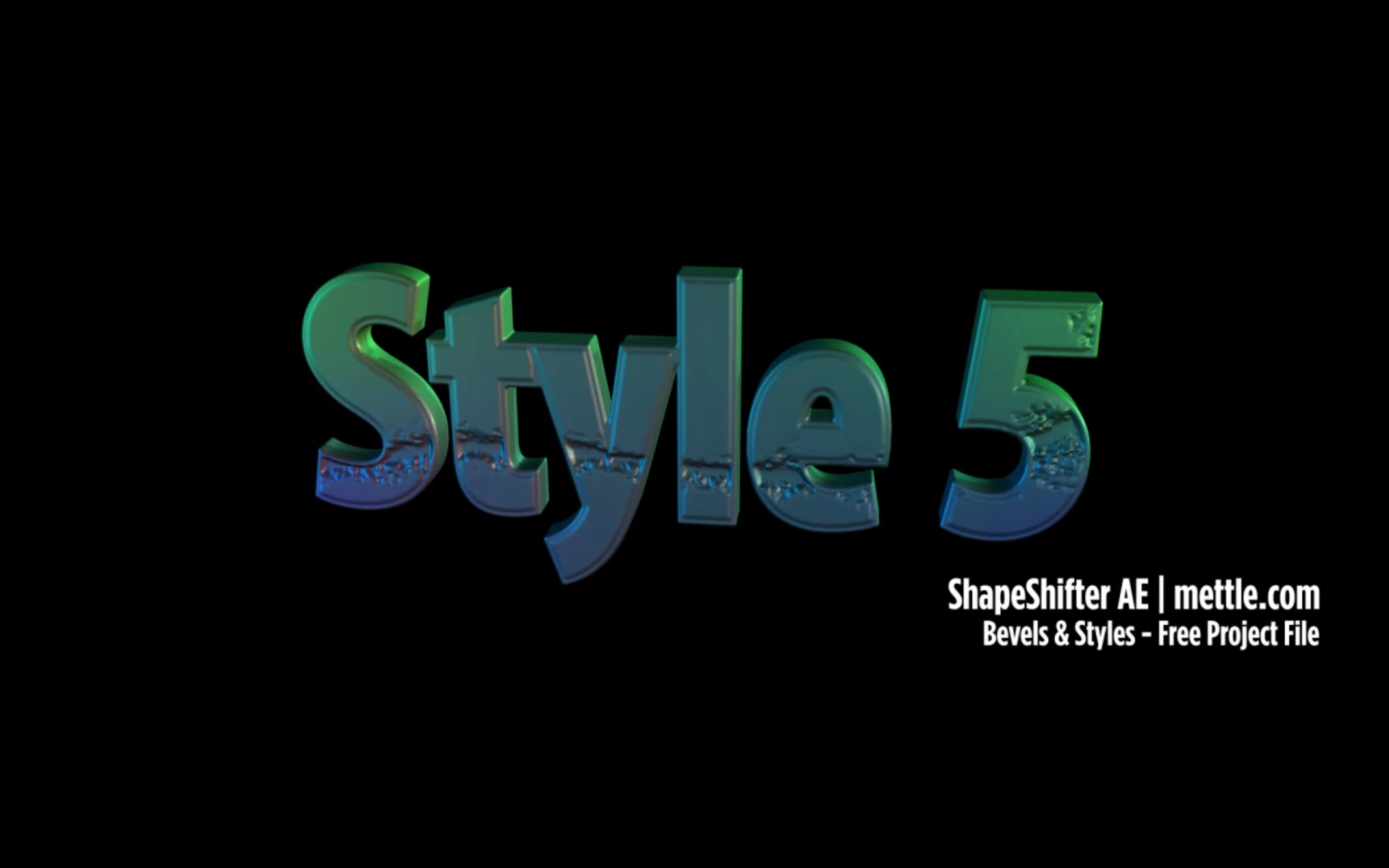 Animated Bevels ShapeShifter AE
