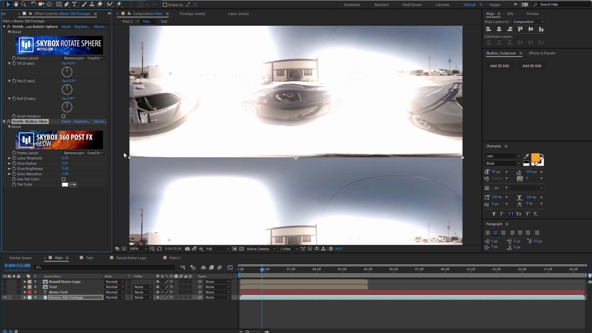 Stereoscopic Features Overview | SkyBox Studio V2 | SkyBox Post FX