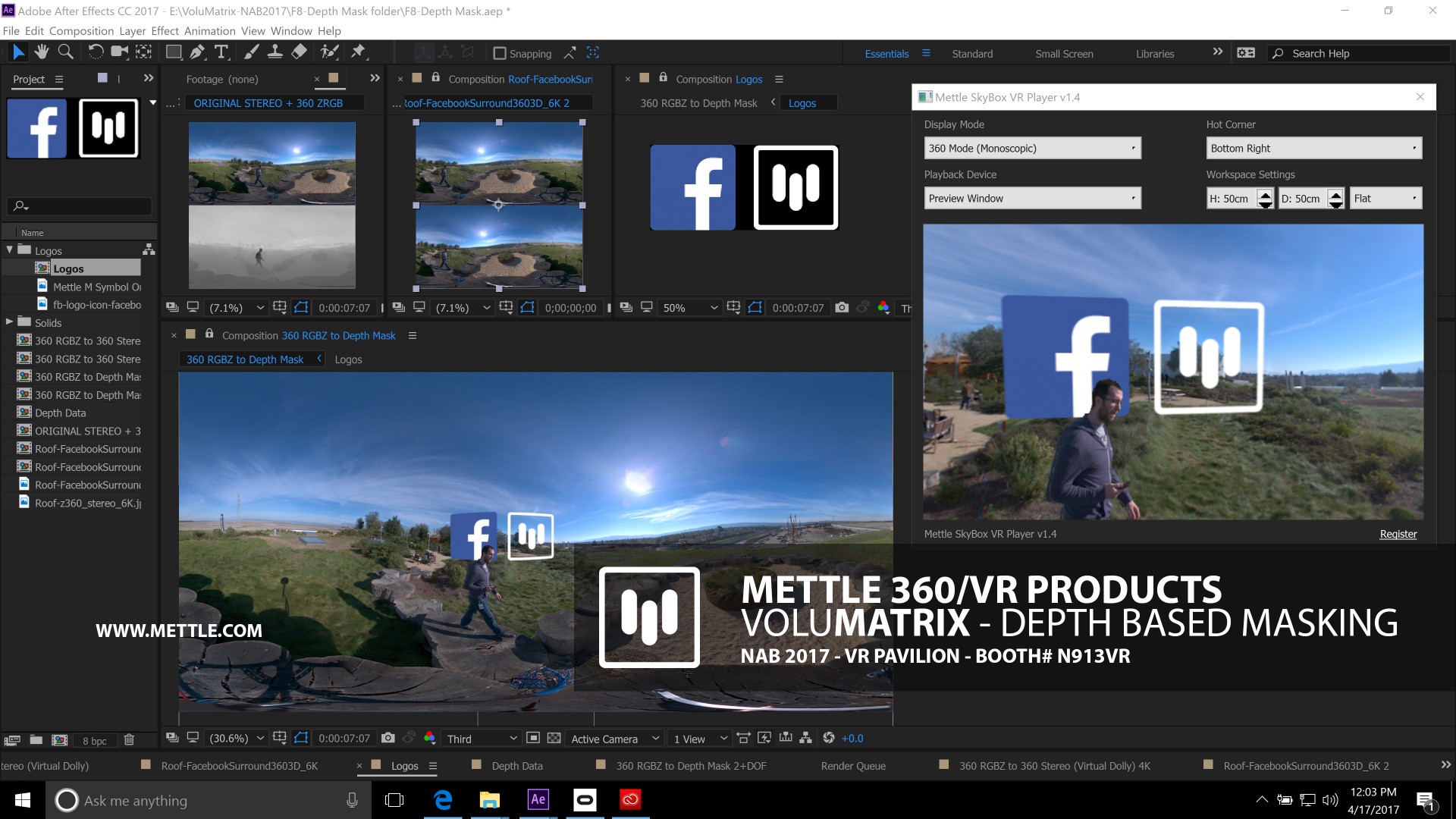 Facebook Collaborates with Mettle for 360° Depth Related VR FX Software