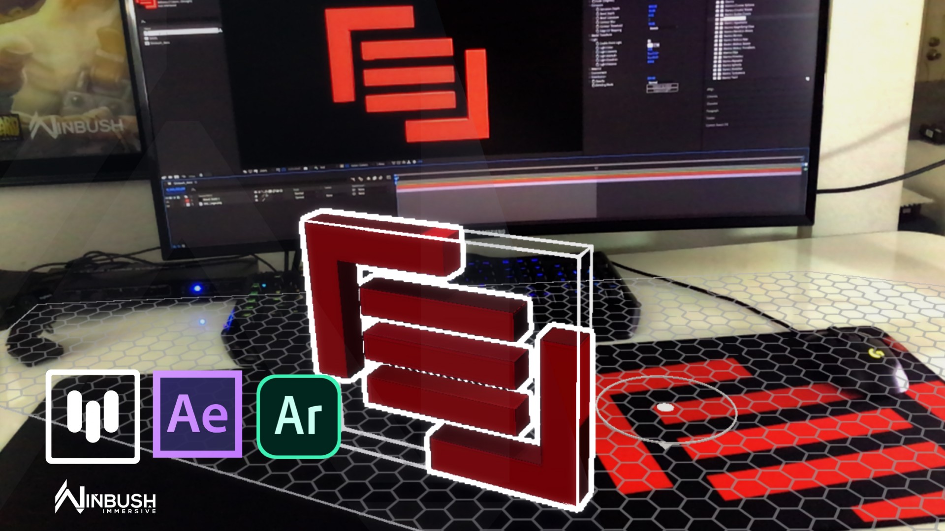 How to Bring Your 2D Logo into 3D for AR | After Effects | Mettle Mantra V2 | Aero