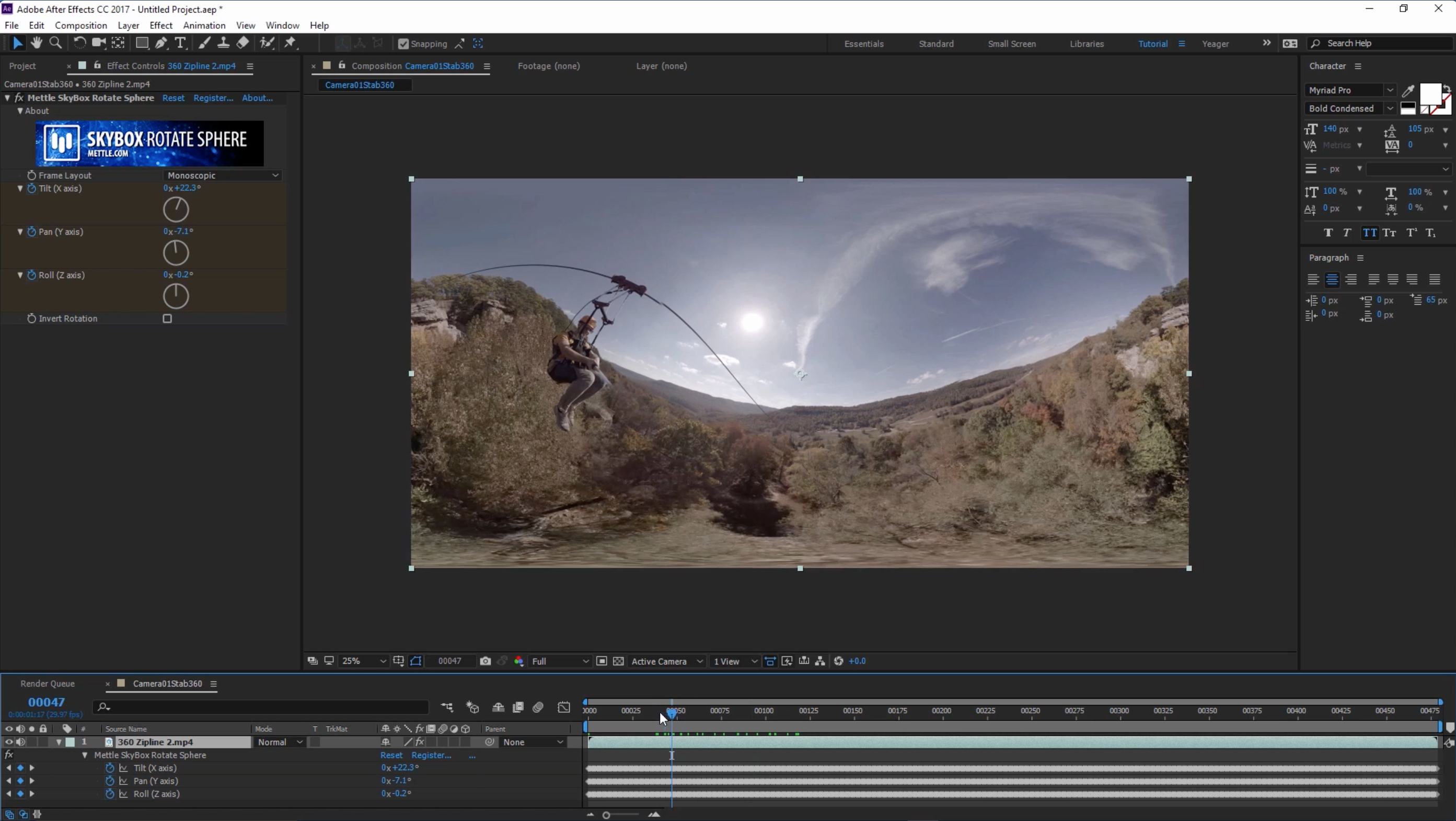 Stabilize 360° Footage with SynthEyes + SkyBox Studio V2 Mettle