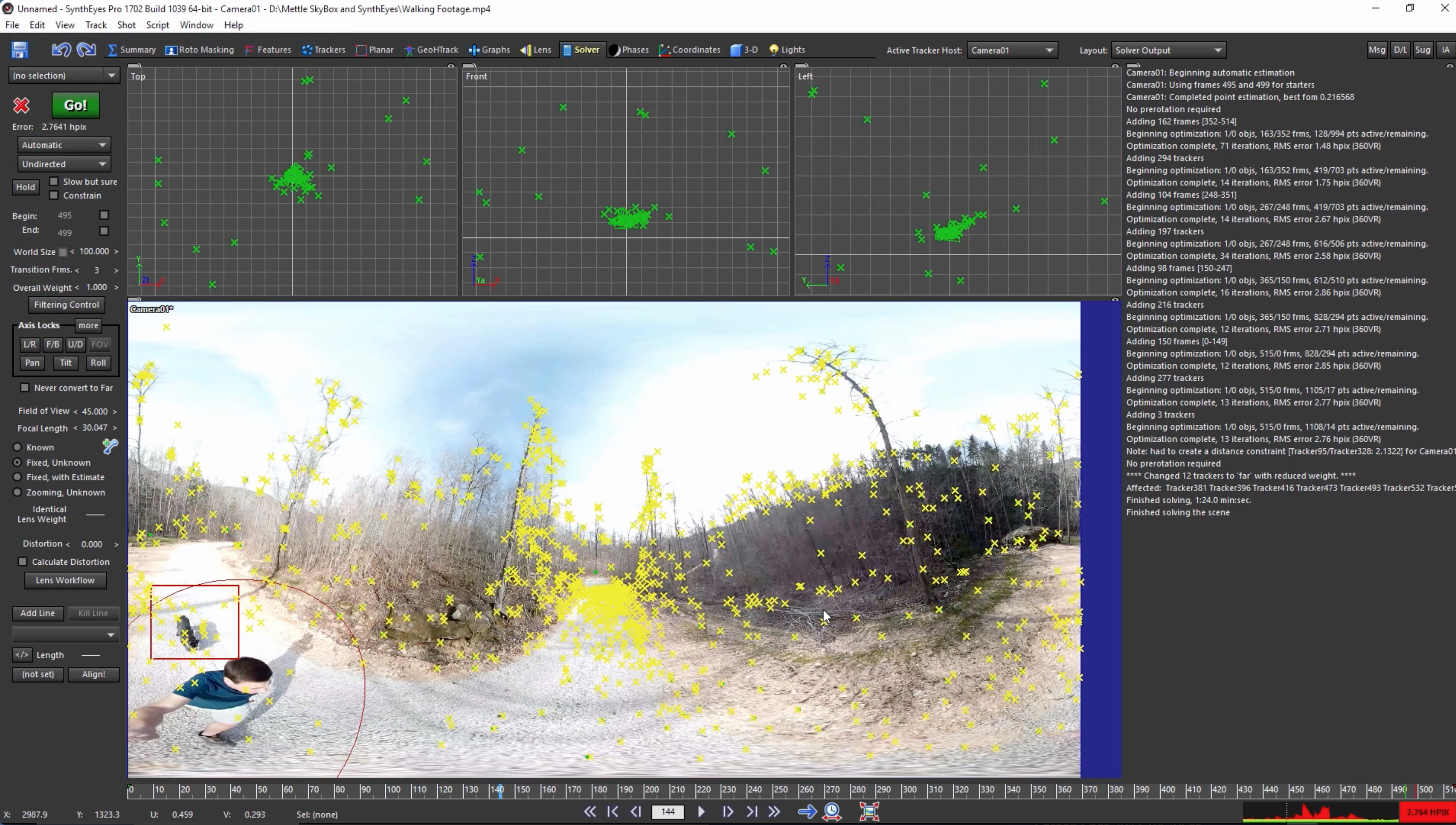 Stabilize 360° Footage with SynthEyes + SkyBox Studio V2 Mettle