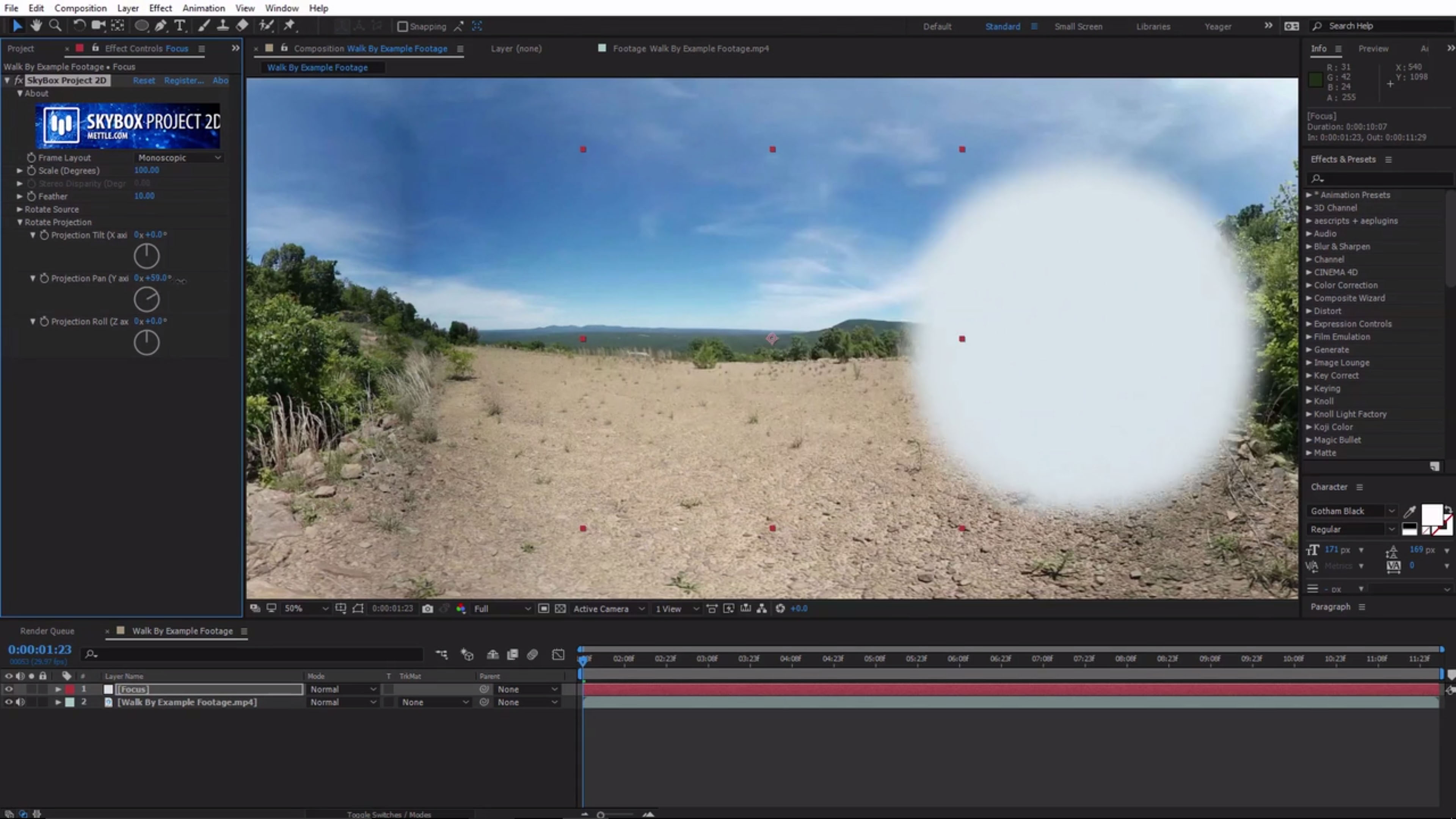 Quick Tip Tutorial Create Peripheral Vision Effect on a