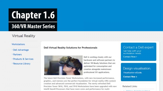 Chapter 1.6: Using an Optimized Workstation | 360/VR Master Series