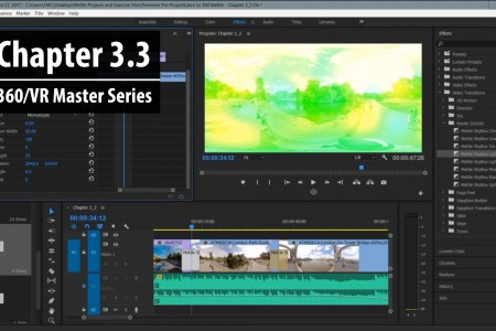 Chapter 3.3: Working with Mettle SkyBox 360/VR Transitions for Premiere Pro | 360/VR Master Series