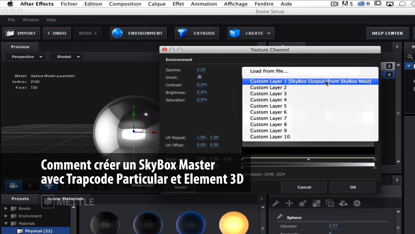 Comment créer un SkyBox Master avec Trapcode Particular et Element 3D