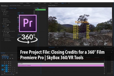 Free Project File | Closing Credits to a 360° Movie | SkyBox 360/VR Tools