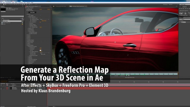 Generate a Reflection Map From Your 3D Scene in After Effects with SkyBox