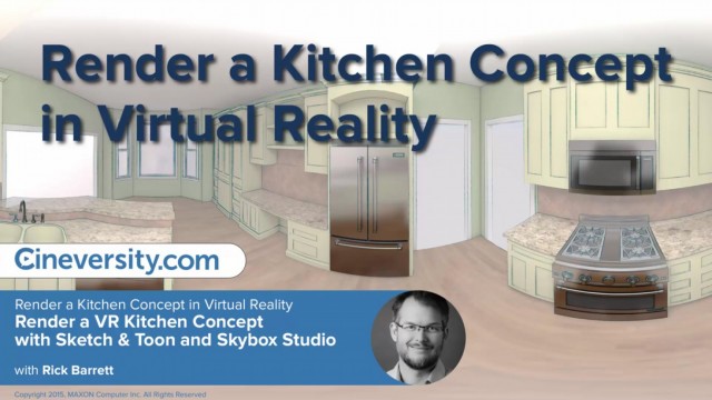 Render a Concept Kitchen in Virtual Reality