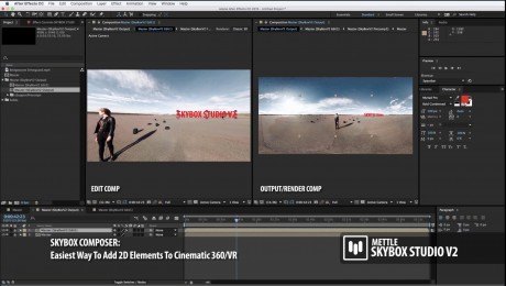 SkyBox Studio Version 2  | How to Add 2D Text onto 360 Footage with SkyBox Composer