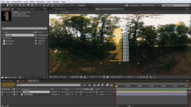 How to Add Credits to a 360° Video in After Effects + Free Project File